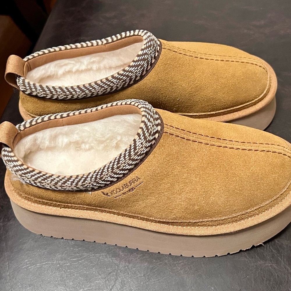 Koolaburra by UGG Chestnut Suede Slip-Ons